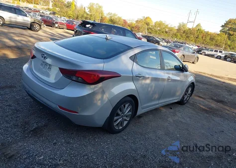 2016 Hyundai Elantra Se z USA, uszkodzony, nr VIN 5NPDH4AEXGH761580